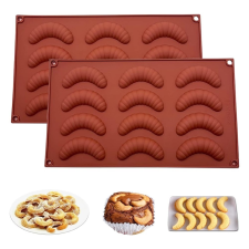  Szilikon sütemény forma-12 adagos kifli sütés és főzés