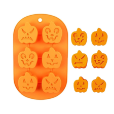  Szilikon Sütőforma - Halloween tök, 6 Részes sütés és főzés
