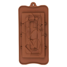 Szilikon táblás csokoládé forma-Törött minta sütés és főzés