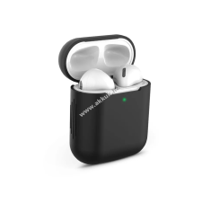  Szilikon védőtok Apple AirPods fülhallgatóhoz - fekete fülhallgató, fejhallgató tok