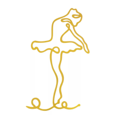  Sziluett-balerina party kellék