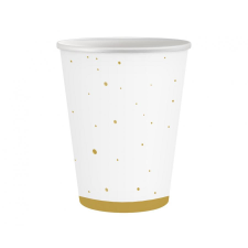 SZÍNES Arany Gold Celebrate papír pohár 6 db-os 250 ml party kellék
