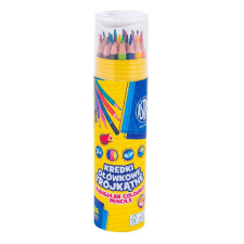  Színes ceruza ASTRA háromszögletű henger dobozban hegyezővel 24 színű színes ceruza