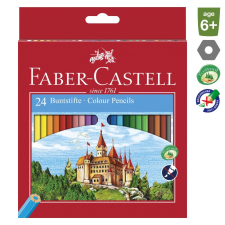  Színes ceruza FABER-CASTELL hatszögletű 24 db/készlet színes ceruza