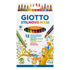 Színes ceruza GIOTTO stilnovo maxi tri jumbo 12 db/készlet színes ceruza