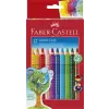  Színes ceruza készlet, háromszögletű, FABER-CASTELL "Jumbo Grip", 12 különböző szín