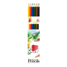  Színes ceruza készlet, hatszögletű, ICO &quot;Süni&quot;, 6 különböző szín színes ceruza