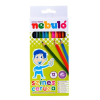  Színes ceruza készlet, hatszögletű, NEBULO, 12 különböző szín