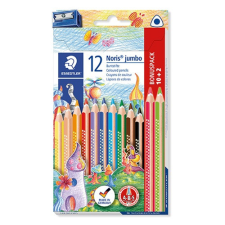 Színes ceruza Staedtler Noris Jumbo háromszögletű 10+2 db-os klt. színes ceruza