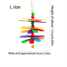  Színes Fa Papagáj Rágójáték játék madaraknak