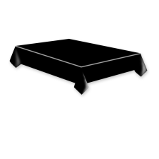SZÍNES Fekete Dark papír asztalterítő 120x180 cm lakástextília