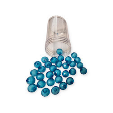  Színes Gyöngyök 0,7mm kék színben 30db/cs dekorációs kellék
