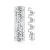 SZÍNES Holographic Silver, Ezüst szerpentin 4 m
