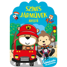 Színes járművek kifestő gyermek- és ifjúsági könyv
