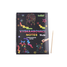 Színes karcolós füzet 26x19 cm - 10 lap kreatív és készségfejlesztő