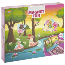 SZÍNES Lányos Fantasy mágneses szett 65 db-os kreatív és készségfejlesztő