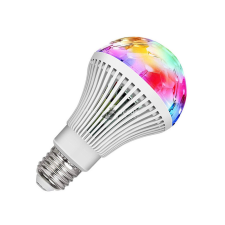 Színes LED izzó forgó E27 diszkógömb izzó