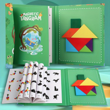 Színes Mágneses Tangram Készlet Gyerekeknek kreatív és készségfejlesztő