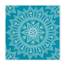 SZÍNES Mandala Petrol White szalvéta 20 db-os, 33x33 cm FSC party kellék