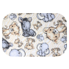  Színes mintás textil pelenka 70x80 cm-Krém szafari