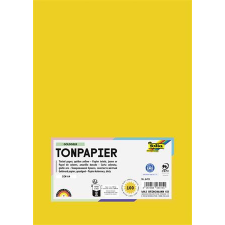  Színes papír, A4, 130 g, 100 lap, FOLIA, aranysárga kreatív papír