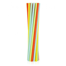 Színes Pastel papír szívószál 12 db-os konyhai eszköz