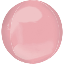 SZÍNES Pastel Pink Gömb Fólia lufi 40 cm party kellék