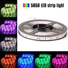  Színes RGB LED szalag távirányítóval 5050 SMD, 60 LED/m, 5 méter - LED szalag szett világítási kellék