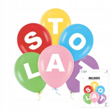 SZÍNES SZÁZADIK SZÜLETÉSNAPI PARTY LUFIK KÉSZLETE party kellék