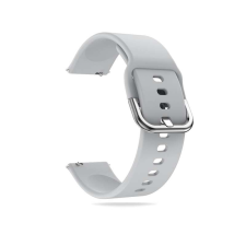 Színes szilikon óraszíj - okosóra szilikon pótszíj 20/22 mm - Szürke okosóra kellék