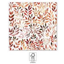 SZÍNES Színes Branches szalvéta 20 db-os 33x33 cm FSC party kellék