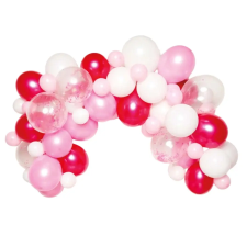 SZÍNES Színes Pink léggömb, lufi girland 70 db-os szett party kellék