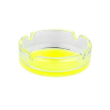  Színes üveg hamutartó- sárga hamutartó