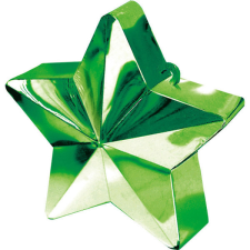 SZÍNES Zöld Green csillag alakú léggömb, lufi súly party kellék