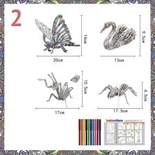 Színezhető 3D puzzle puzzle, kirakós