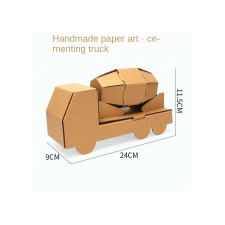  Színezhető karton játék - Karton tartálykocsi kreatív és készségfejlesztő