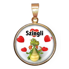 Szingli sárkányos – medál lánccal vagy kulcstartóval medál