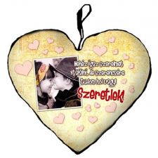 Szív alakú díszpárna, Nehéz igaz szerelmet találni... lakástextília