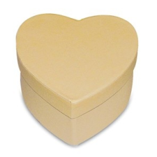 Szív alakú doboz 8cm x 8cm x 4,5cm dekorálható tárgy