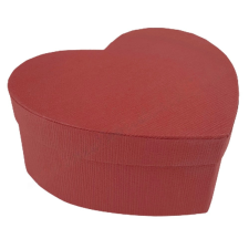  Szív alakú doboz, piros, 18x7,5x16 cm ajándéktárgy