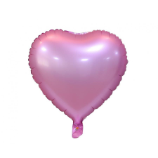 Szív Matt Pink Heart, Rózsaszín szív fólia lufi 37 cm party kellék