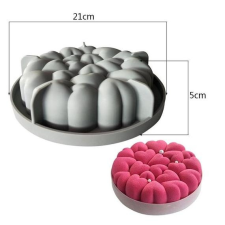  Szív mintás szilikon mousse forma sütés és főzés