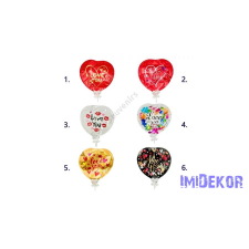  Szív önfelfújós lufi 15 cm 61-2 dekorációs kellék