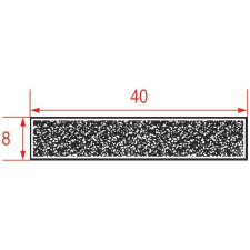  SZIVACS TÖMÍTÉS FEKETE 40x8 mm - 12 m beépíthető gépek kiegészítői