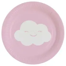  Szivárvány és Felhő Rainbow and Cloud papírtányér 8 db-os 18 cm party kellék