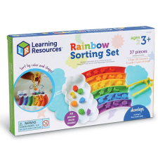 Szivárvány szortírozó játék - Rainbow Sorting Set kreatív és készségfejlesztő