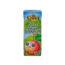 Szobi-Szikrai Szobi 0,2l Őszibarack 12% üdítő, ásványviz, gyümölcslé