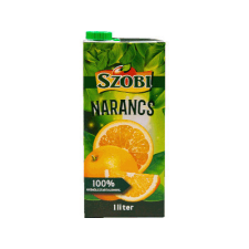 Szobi-Szikrai Szobi 1l 100% Narancslé üdítő, ásványviz, gyümölcslé