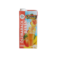 Szobi üdítő őszibarack-banán 12% - 1000 ml üdítő, ásványviz, gyümölcslé