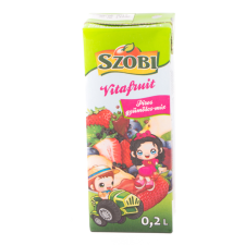 Szobi vitafruti üdítőital 0,2L üdítő, ásványviz, gyümölcslé